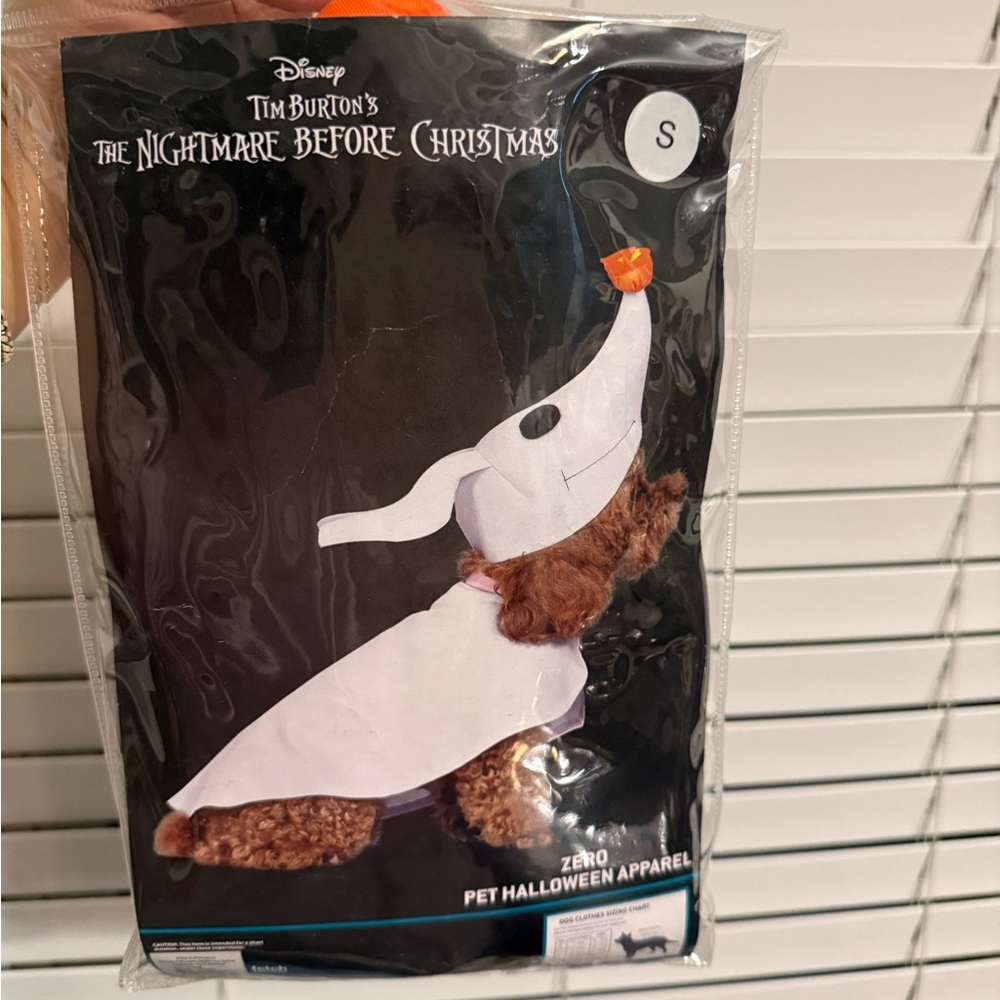 Disney The Nightmare Before Christmas Zero Pet Costume - White Small